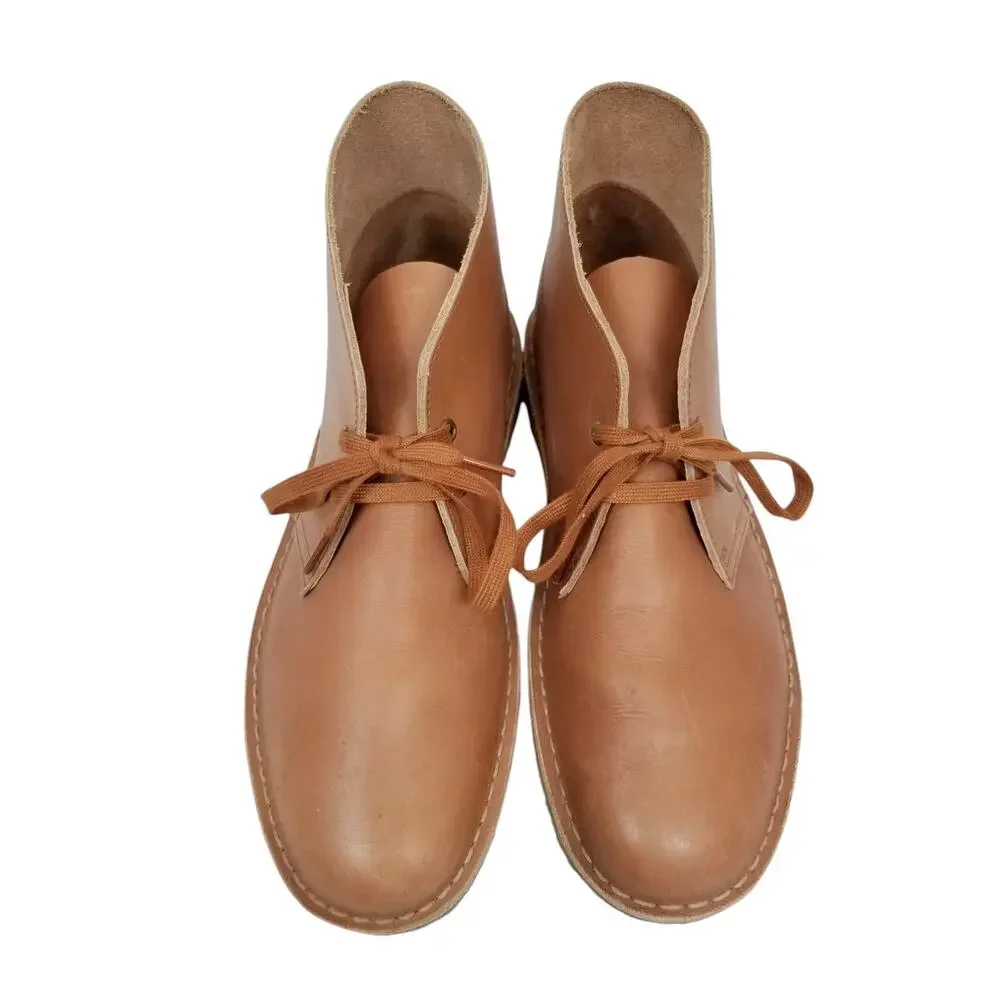 Clarks Originals Desert Boots Tan Leather Lace Up Men's Size 10